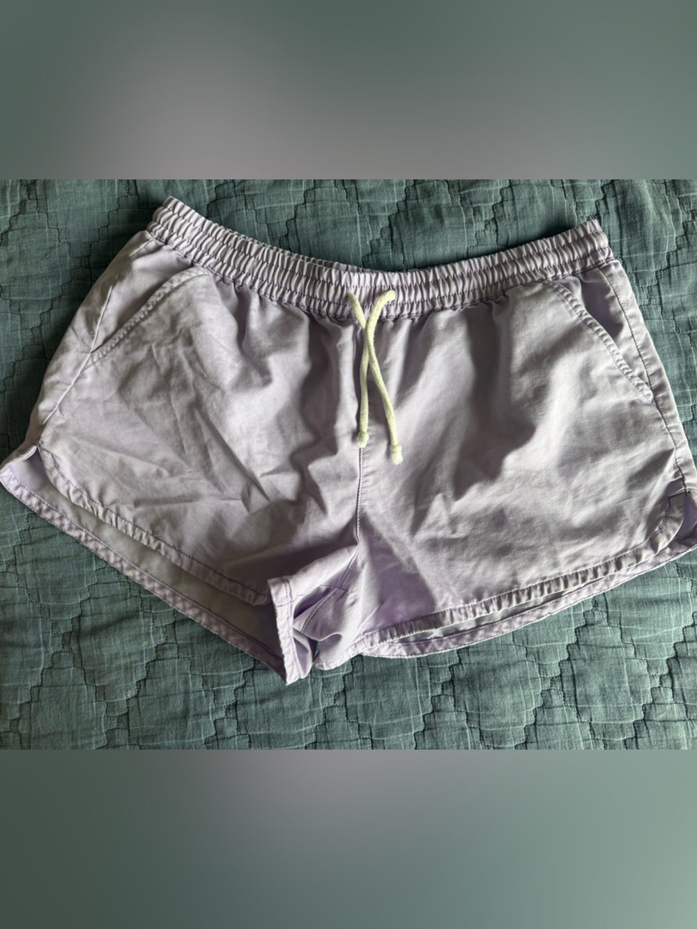 Kendall & Kylie Lavender Drawstring Athletic Shorts